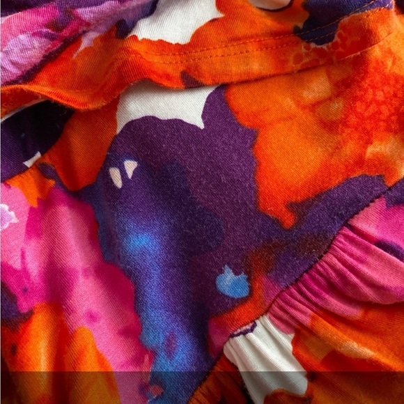 Floral Maxi Plunge Dress Small Petites - Picture 6 of 9